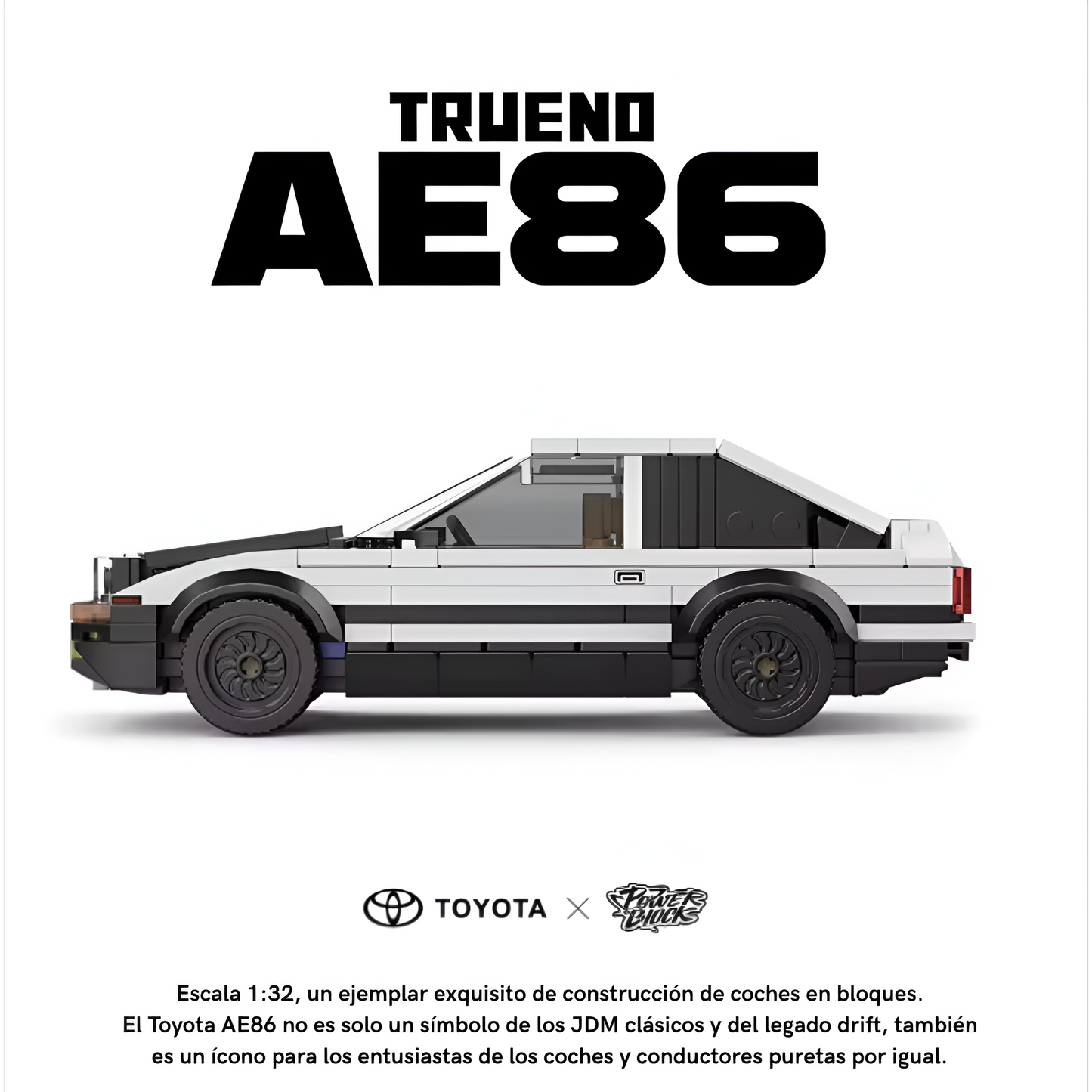 Toyota AE86 Trueno de Construcción en Bloques